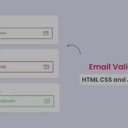 Email Validation In HTML CSS Javascript Email Validation In Javascript Code With Harsh
