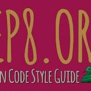 Pep8 Org The Prettiest Way To View The PEP 8 Python Style Guide