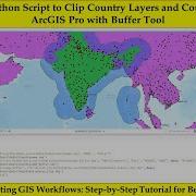 Utilizing Python Script To Clip Country Layers And Count Places In ArcGIS Pro With Buffer Tool