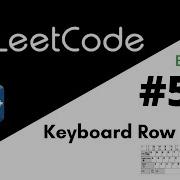 Leetcode 500 Keyboard Row C