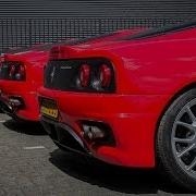 5x Ferrari 360 Challenge Stradale Sounds Start Ups Revving Accelerating