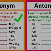 SYNONYM Vs ANTONYM What S The Difference Learn With Examples