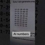 AI Lottery Numbers
