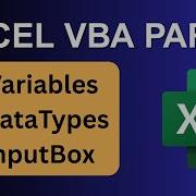 Excel VBA Tutorial Part 2 VBA Variables Data Types InputBox Beginner To Advanced