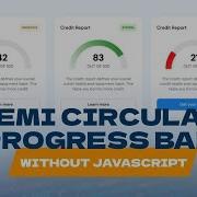 Semi Circular PROGRESS BAR Using Only HTML CSS Web Development Tutorial