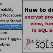 How To Decrypt Procedure View Function In SQL Server That Encrypt