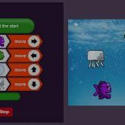 Block Coding Level 1 Under The Sea From On The Move