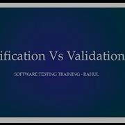 Verification And Validation Software Testing Training