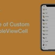 Usage Of Custom UITableViewCell Swift 4 IOS Programming