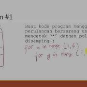 Python Perulangan Bersarang Nested Loop Bagian 2