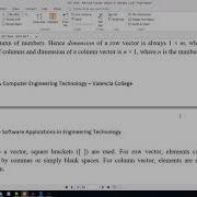 MATLAB 04 Vectors