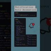 Notification Bell Animation Coding Developer Animation Css Cssanimation Codemasters Shorts