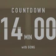 14 Minute Countdown Timer Flip Clock With Simple Gong