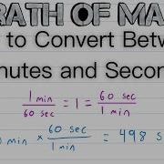 How To Convert Between Minutes And Seconds Unit Conversions Conversion Factors