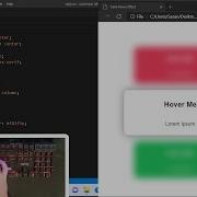ASMR Programming Card Blur Hover Effect Using HTML CSS No Talking