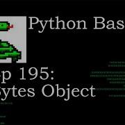 Python Basics Bytes Object