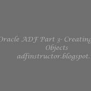 Oracle ADF Part 3 Creating Entity Objects