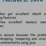 Features Of JAVA In Telugu JAVA In Telugu Lecture 2