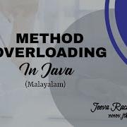 Method Overloading In Java Malayalam