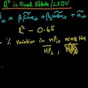 The Concept Of R Squared In Fixed Effects And LSDV Estimators