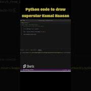 Fan Of Kamal Haasan Sir Draw Kamal Haasan Sir Using Python Pls Subscribe Vikram Anirudh