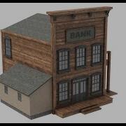 UPBGE C12 20 Building A Bank For The Texans Of The Wild West Blender Engine 2 79b Joyack3d