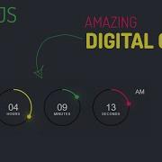 Amazing Working Digital Clock Using Html CSS SVG Javascript