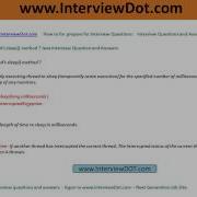 Explain Java Thread Sleep Method Java Interview Question And Answer2