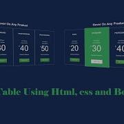 How To Create Pricing Table Using Html Css And Bootstrap Html Css3 Bootstrap