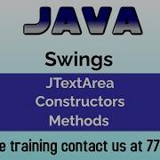 JTextArea In Java Explained Constructors Methods In Java Swing Java GUI Tutorial For Beginners