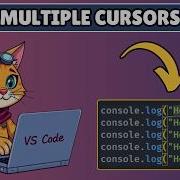 Как использовать функцию множественного курсора в Visual Studio Code