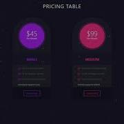 How To Create A 4 Cards Responsive Pricing Table With Animation Using HTML And CSS Source Code