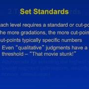 Setting Standards In Assessment