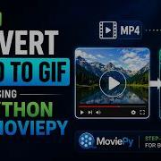 How To Convert Video To GIF Using Python MoviePy MP4 To GIF Python Tutorial