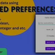 Saving Data In Shared Preferences In Android Studio Kotlin
