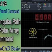 AutoCAD Rectangular Path And Polar Array Command