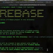 Lecture 4 Setup Firebase Cloud Functions