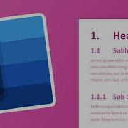 Numbered Headings And Subheadings 1 1 1 Microsoft Word Tutorial