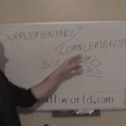 Geometry Lesson Complementary And Supplementary Angles