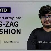 POTD 09 06 2024 Convert Array Into Zig Zag Fashion Problem Of The Day GeeksforGeeks Practice