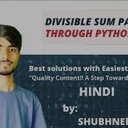 Divisible Sum Pairs Python Programming HackerRank Shubhneet Tiwari
