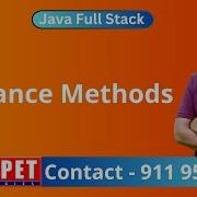 Instance Methods In Java By Srinivas Ameerpet Technologies