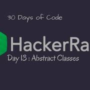 Day 13 Abstract Classes