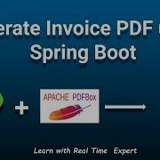 Spring Boot Generate Invoice PDF Java