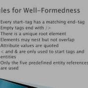 Well Formedness In The XML Document
