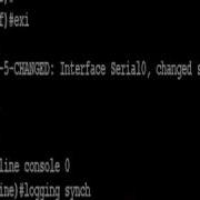 Cisco CCNA Commands Logging Sychronous