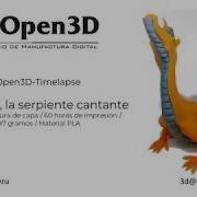 Open3D Timelapse Adalinda La Serpiente Cantante
