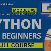 Python For Beginners Full Course Module 5