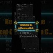Build Your Own Linux Cat Command In C C In 60 Seconds Ep 4 Cprogramming Coding Programming