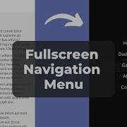 Create Animated Fullscreen Navigation Menu Using HTML CSS JavaScript